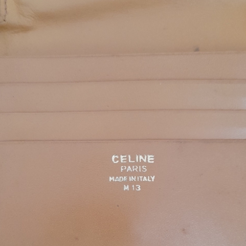 Celine Tan and Brown Patterned Wallet - Picture 5 of 8